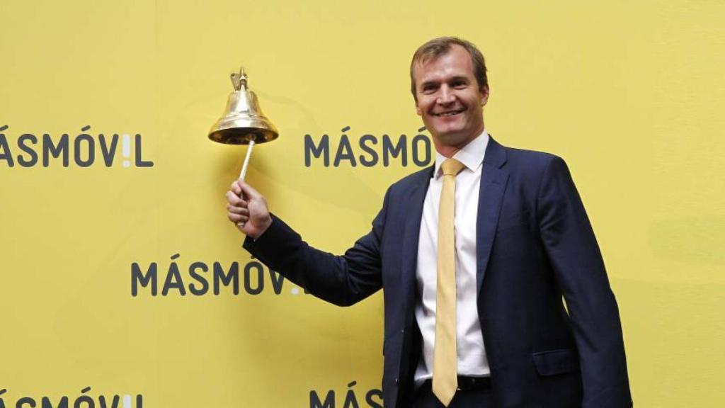 El consejero delegado de MásMóvil en su estreno en el Mercado Continuo.