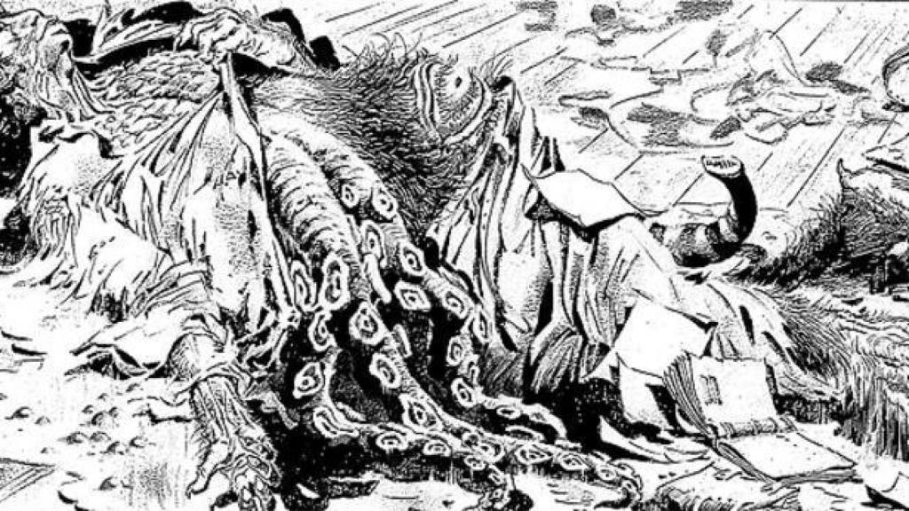 Viñeta de 'Los mitos de Cthulhu', de H.P. Lovecraft y Alberto Breccia