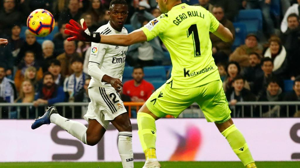 Rulli en el último partido ante el Real Madrid