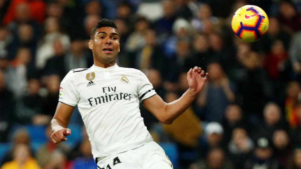 Casemiro, en un partido del Real Madrid