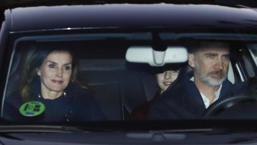 Los monarcas el día de Reyes.