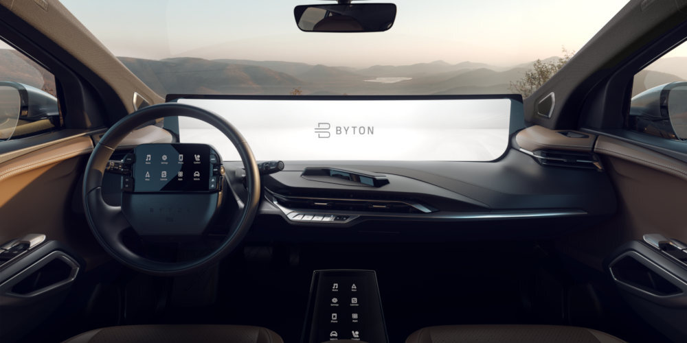 byton m-byte coche pantallas 2