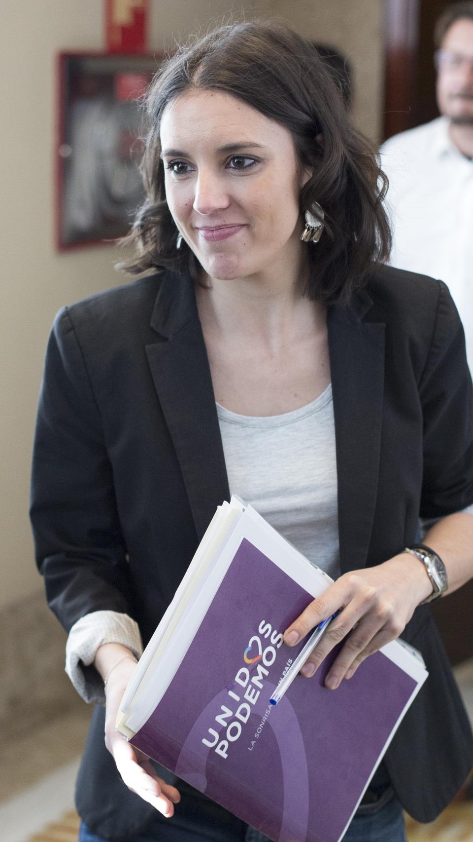 La portavoz de Unidos Podemos.