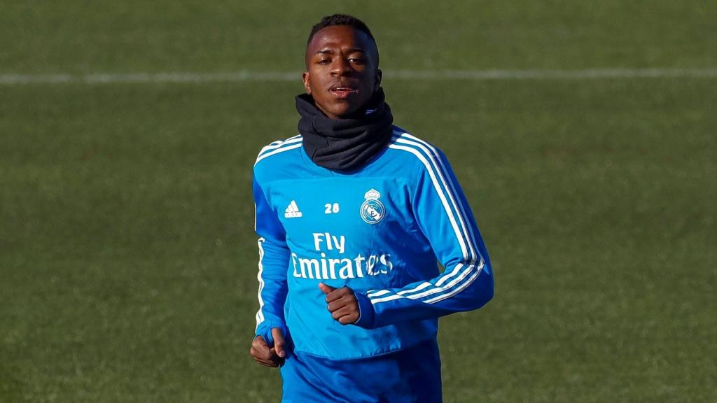 Marcelo y Vinicius en carrera.