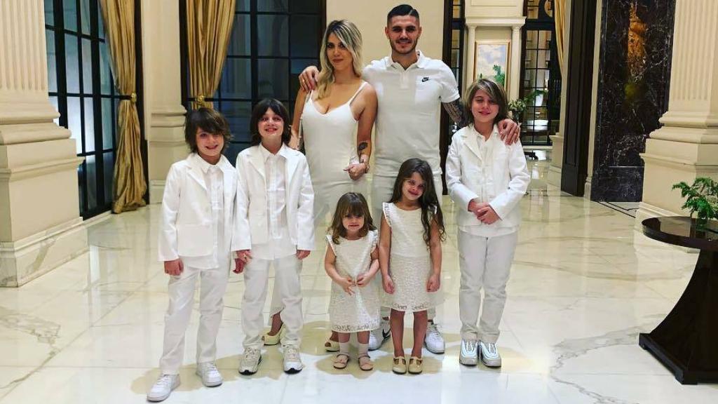 Wanda Nara, Mauro Icardi y sus hijos