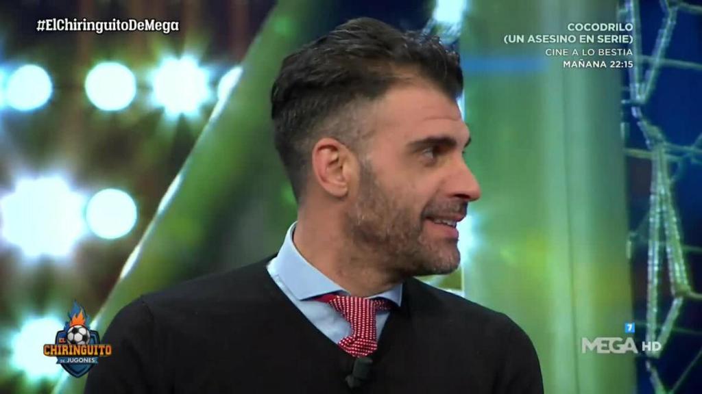Óscar Pereiro durante El Chiringuito. Foto: Twitter (@elchiringuitotv)