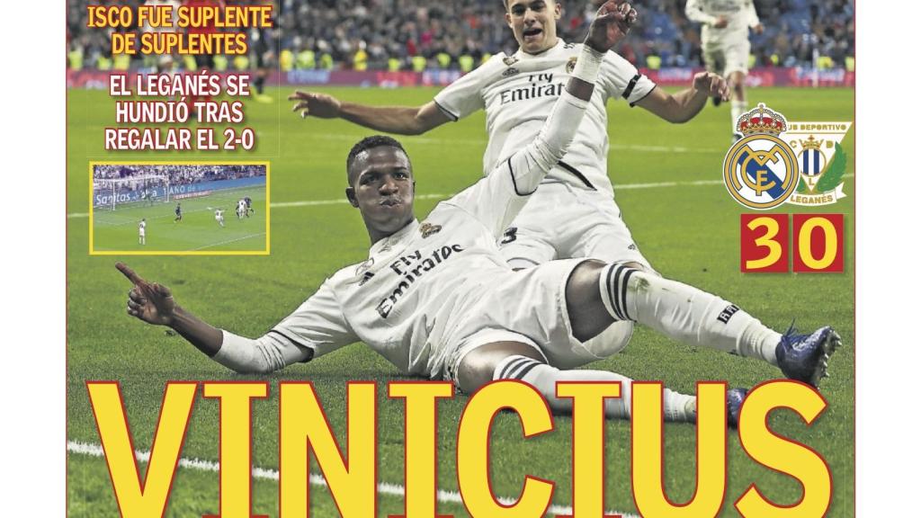 La portada del diario AS (10/01/2019)