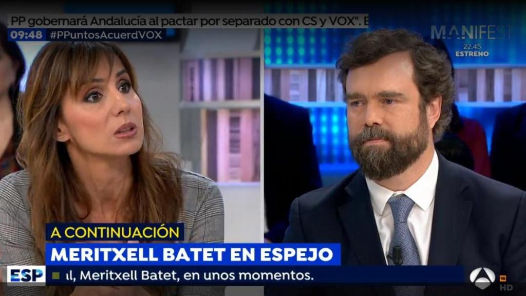 Carmen Morodo y Espinosa de los Monteros en Espejo Público.