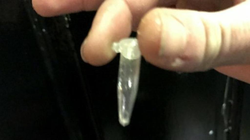 El frasco de droga ecológico.