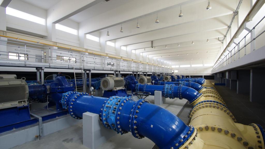 Planta de tratado de aguas residuales de Aqualia.