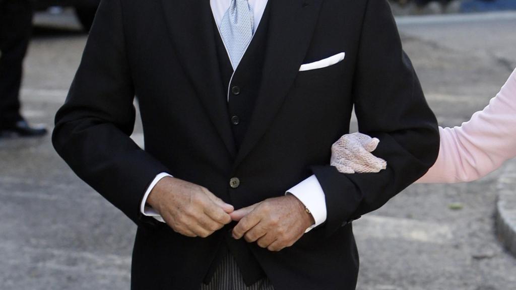 Antonio Rivera en la boda de su sobrino Cayetano Rivera Ordóñez.