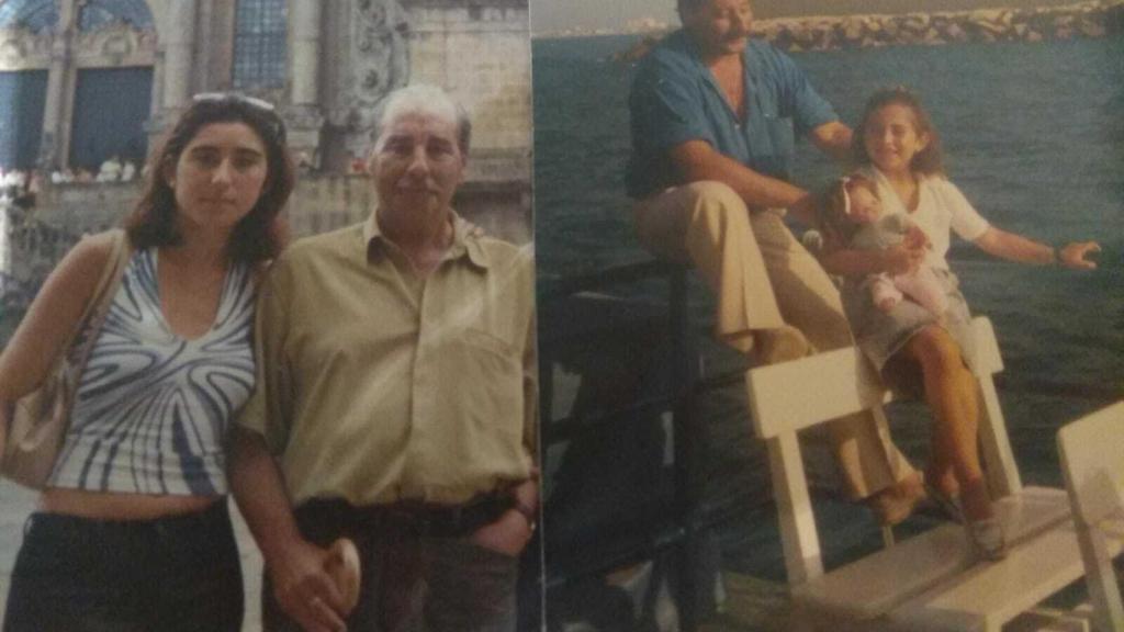 Paloma junto su padre, tras su muerte Hacienda le reclamó 600.000 euros