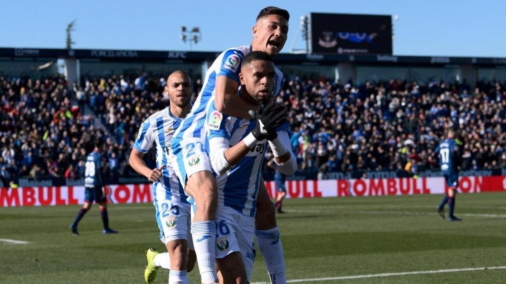 En-Nesyri anotó el unico gol ante el Huesca. Foto: Twitter (@CDLeganes)