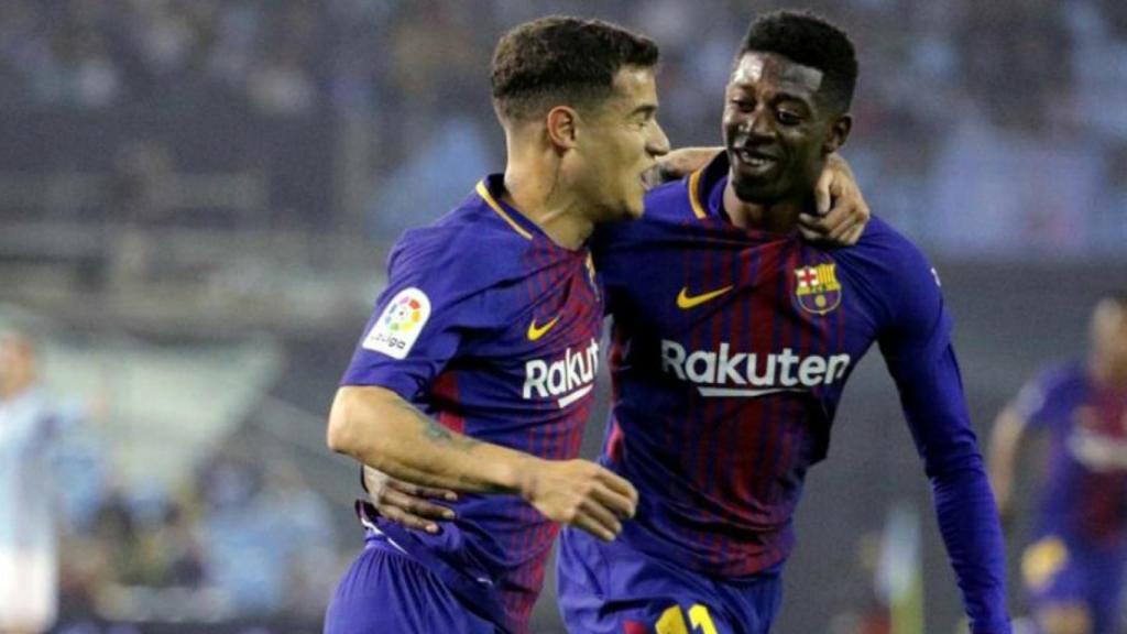 Coutinho y Ousmane Dembélé