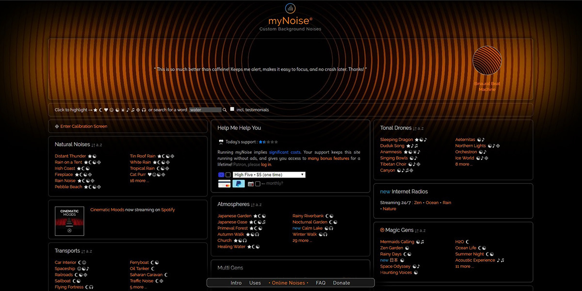 Sonidos relajantes 1