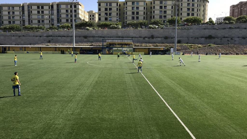 Imagen del encuentro entre Las Palmas Atlético y Castilla. Foto: Twitter (@UDLP_Cantera)