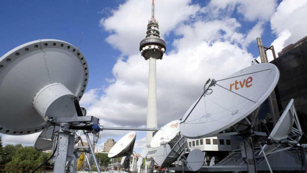 Torrespaña, la sede corporativa de RTVE en Madrid, en una imagen de archivo.