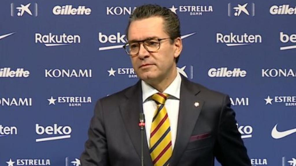 Josep Vives, portavoz del Barcelona. Foto: Twitter (@elchiringuitotv)