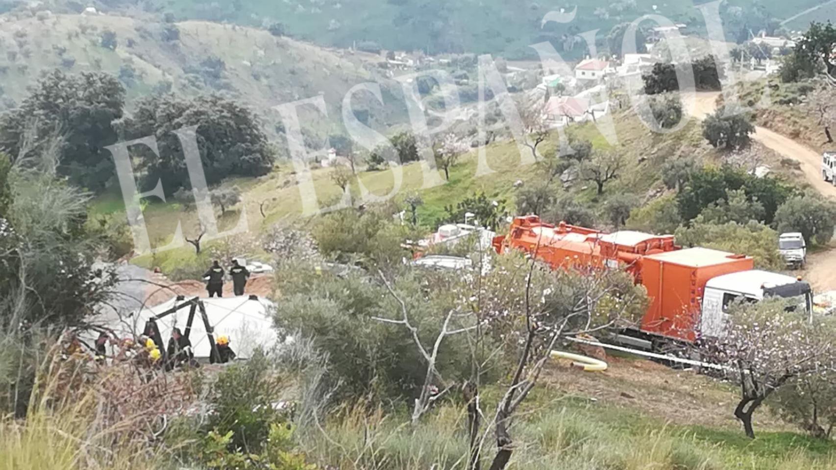 Imágenes exclusivas del rescate de Julen: un túnel horizontal desde la montaña para llegar al niño