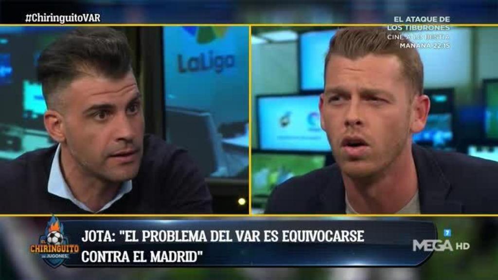 Óscar Pereiro en El Chiringuito. Foto: Instagram. (@elchiringuitotv)