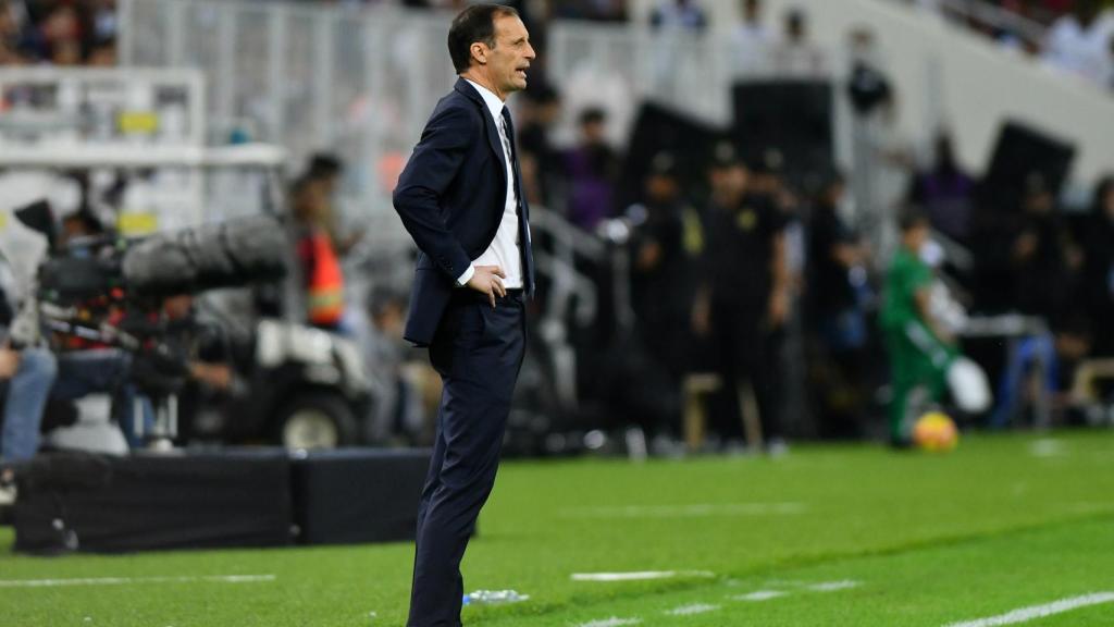 Allegri, en el encuentro de la Supercopa de Italia