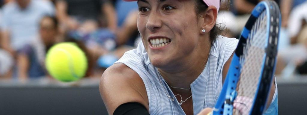 Garbiñe Muguruza, en el Open de Australia