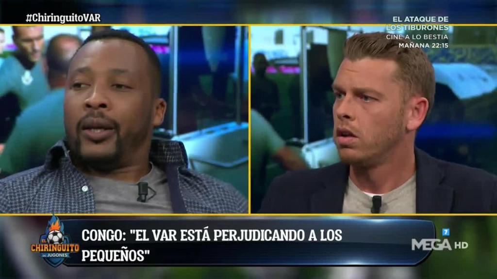 Congo en 'El Chiringuito'. Foto: Twitter (@elchiringuitotv)