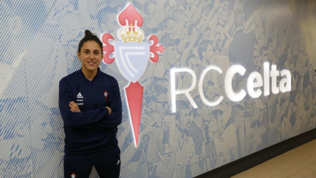 Vero Boquete, en las instalaciones del Celta. Foto: rccelta.es