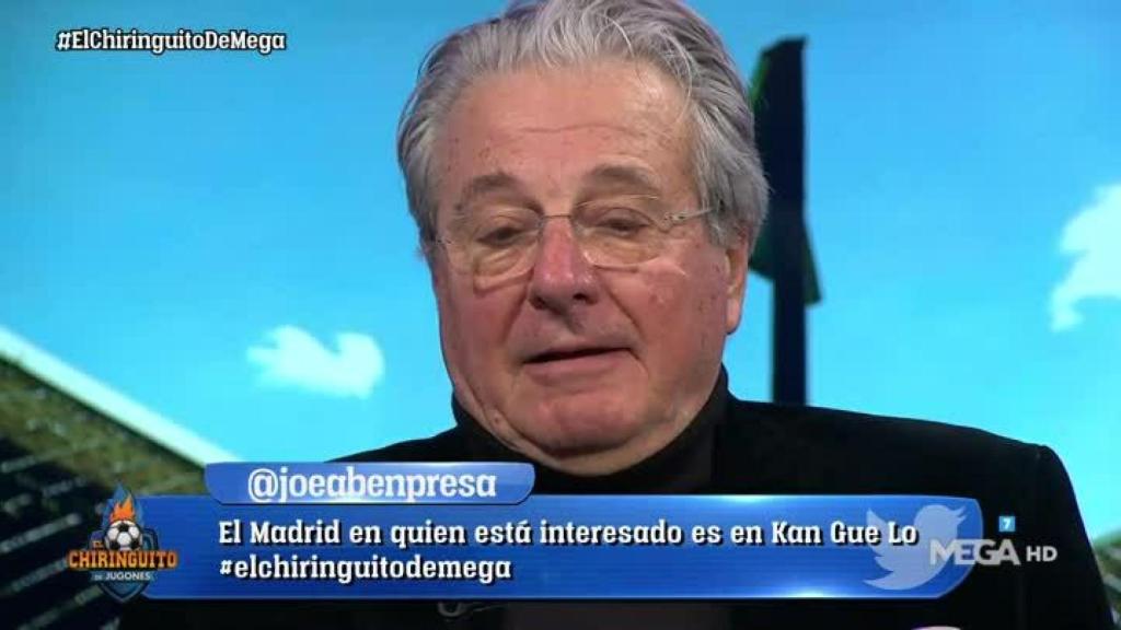D'Alessandro en 'El Chiringuito'. Foto: Twitter (@elchiringuitotv)