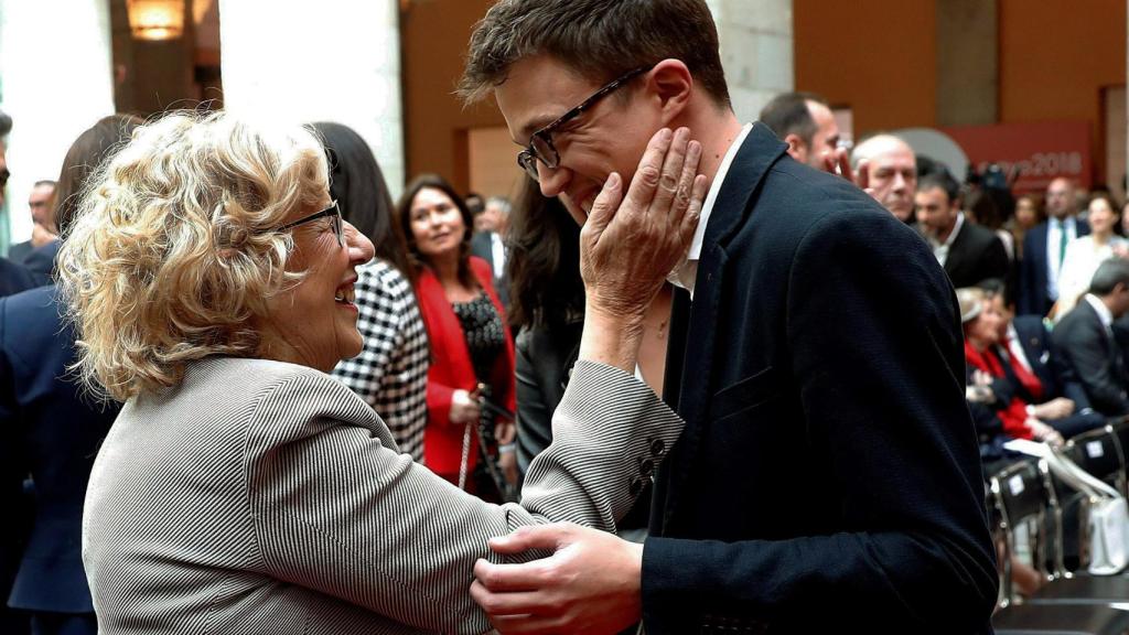 Manuela Carmena e Iñigo Errejón.
