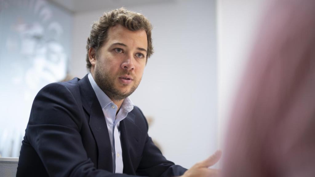 Francisco Sierra durante la entrevista.