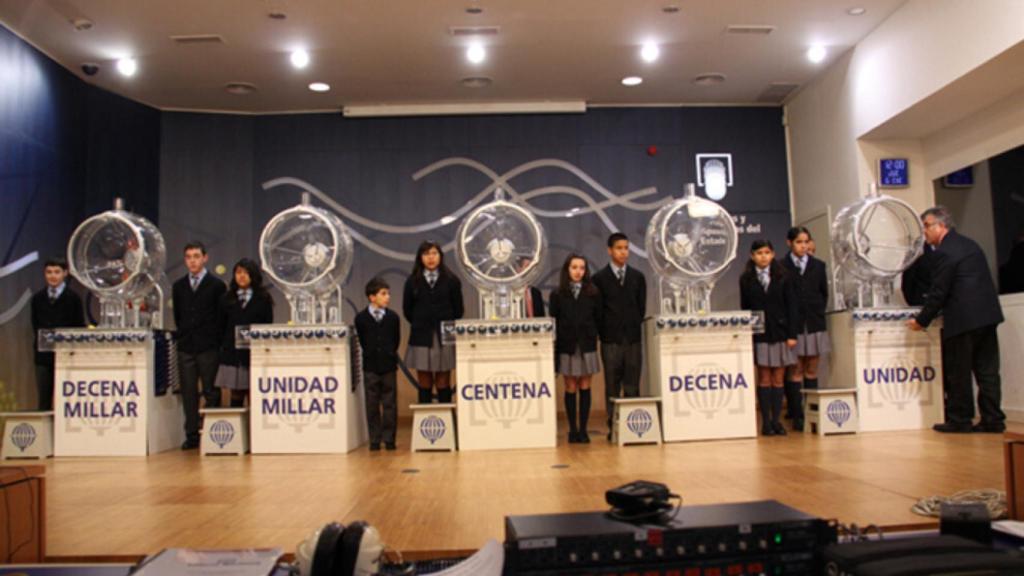 Imagen de archivo del sorteo de la Lotería Nacional