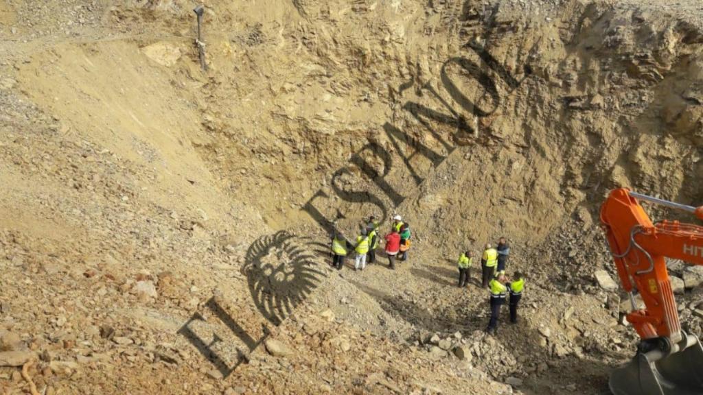 Tareas de excavación para rescatar a Julen.
