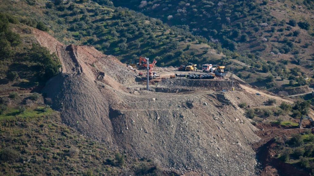 Zona cero del rescate de Julen.