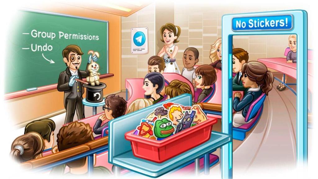 Actualización de Telegram: borrado de chats, limitar contenido en grupos…