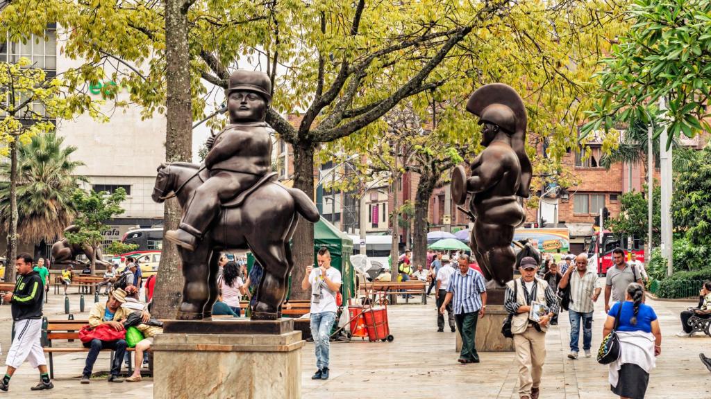 Plaza Botero de la capital antioqueña.