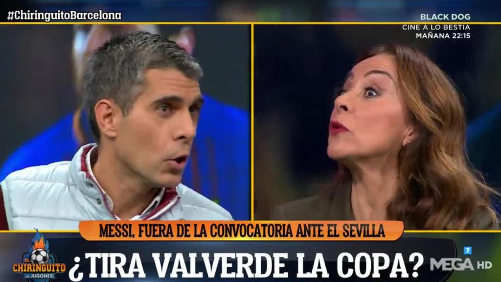 José Luis Sánchez en 'El Chinringuito'. Foto: Twitter (@elchiringuitotv)