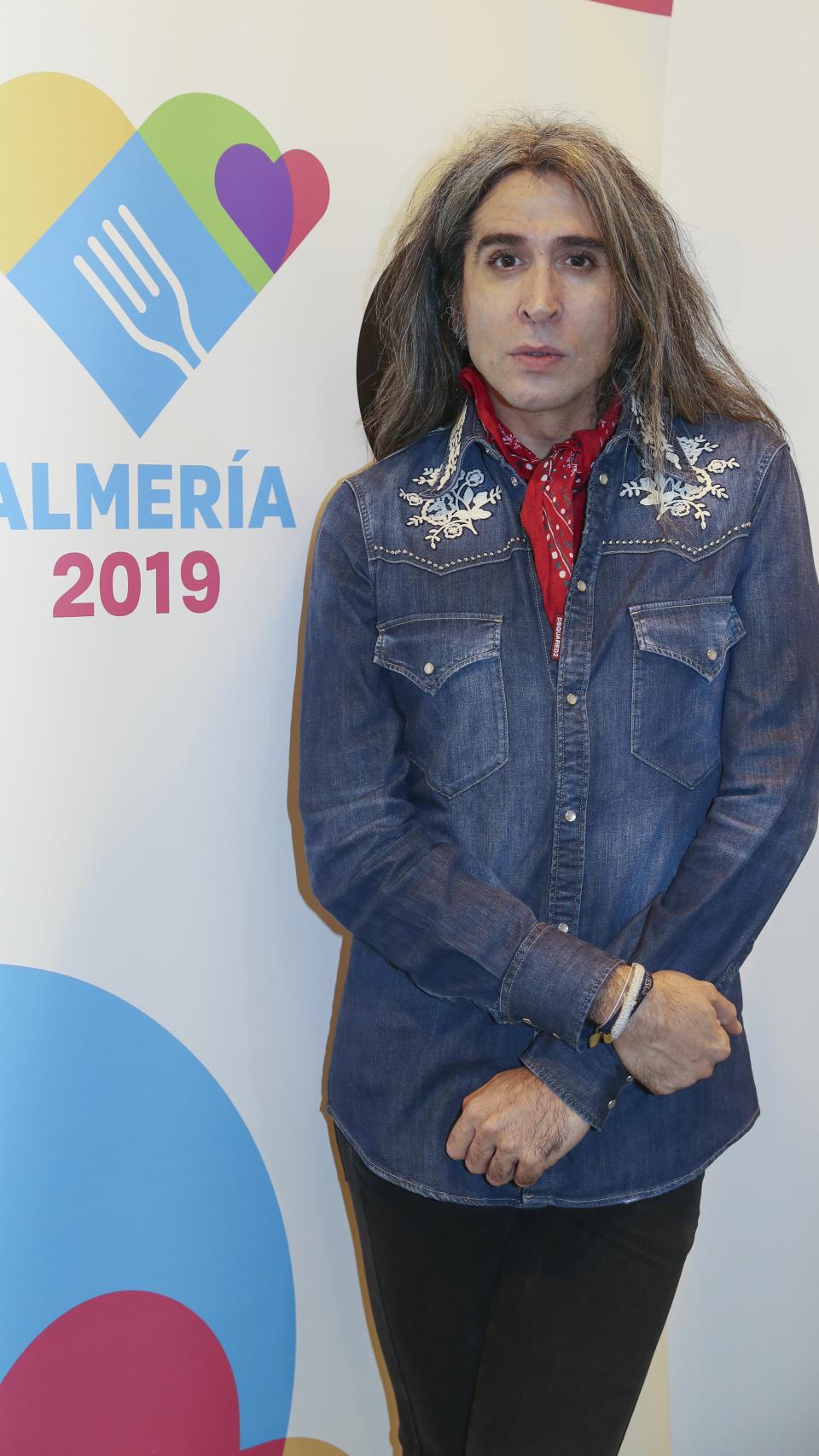 Mario Vaquerizo en el 'stand' de Almería en Fitur 2019.