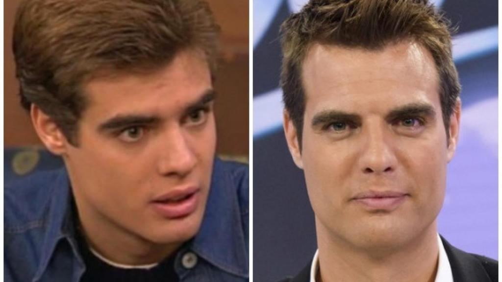 David Aleman en 'Al salir de clase' y David Aleman en la actualidad.