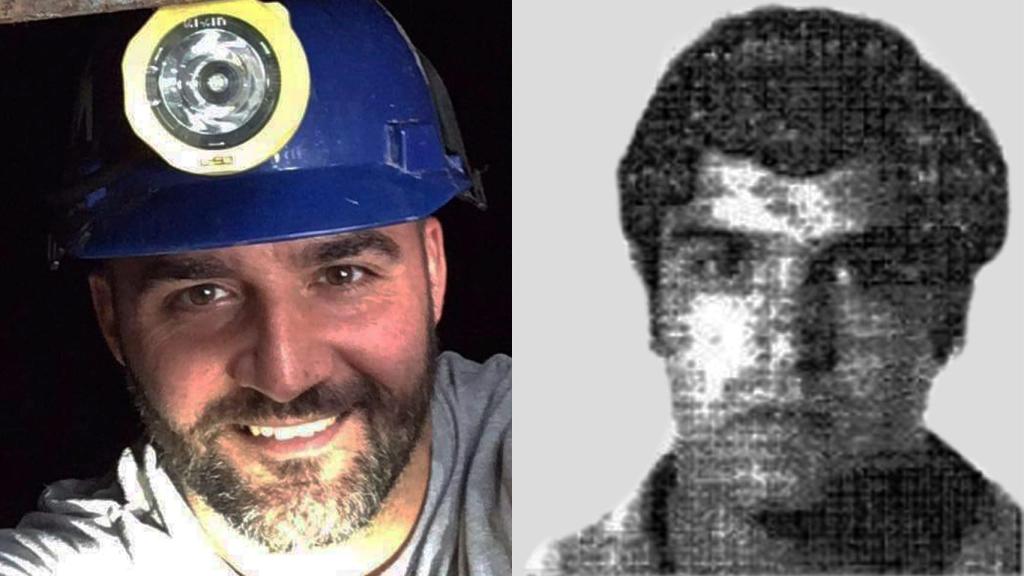 Lázaro y Eduardo Augusto, su padre. Lázaro excava ya con sus compañeros el túnel para rescatar a Julen.