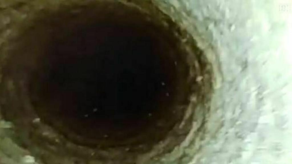 17 de enero. El interior del pozo, en imágenes