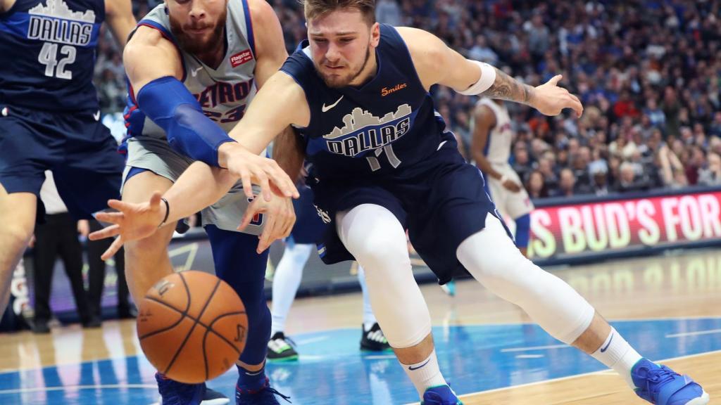 Doncic, contra Detroit Pistons
