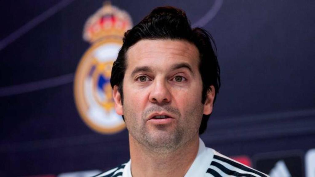 Solari, en rueda de prensa