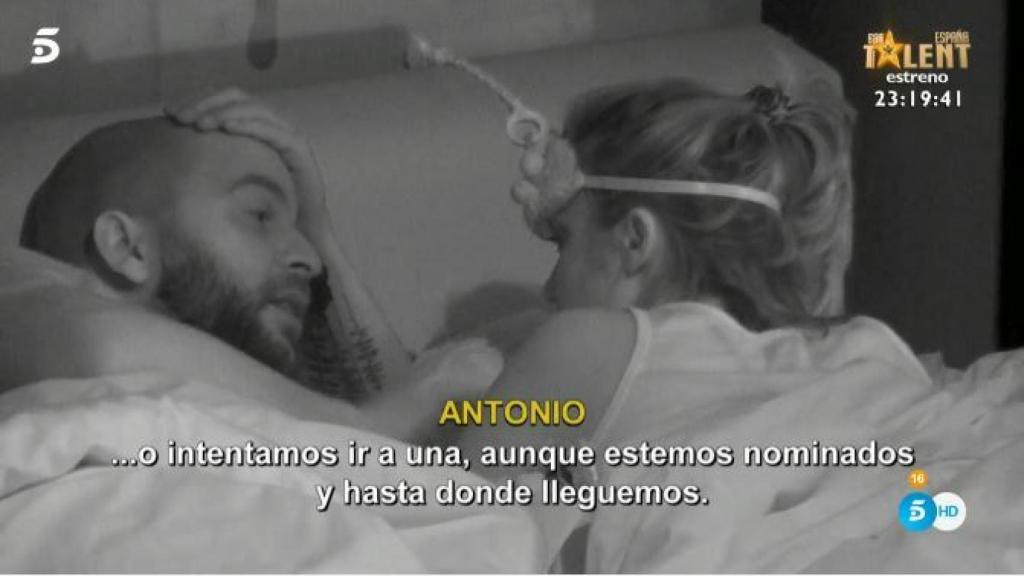 Tejado y Candela durante el programa de este domingo.