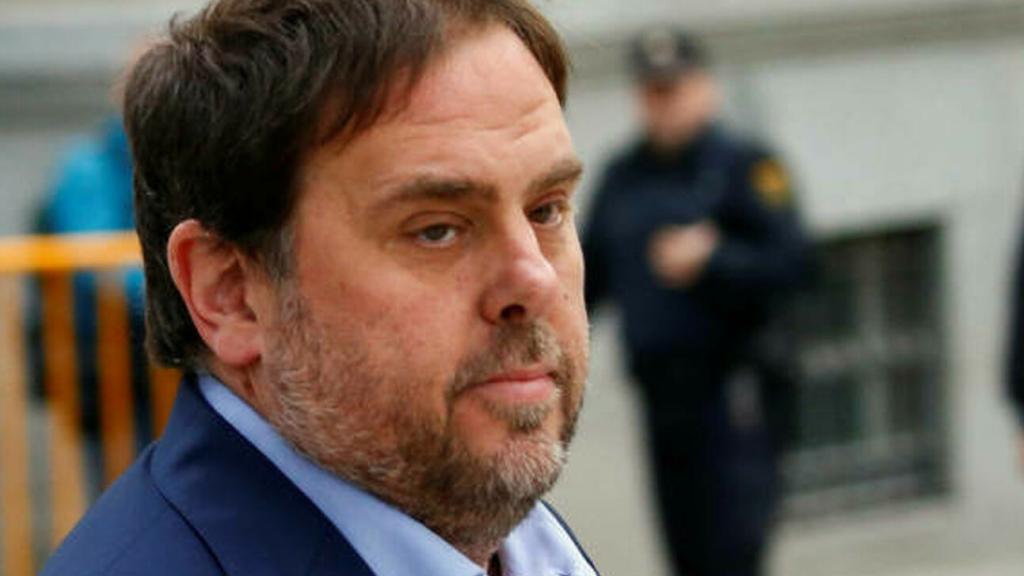 Oriol Junqueras en una de sus últimas imágenes en libertad, en noviembre de 2017.
