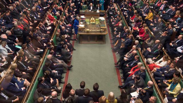 El Parlamento británico durante uno de los debates del 'brexit'.