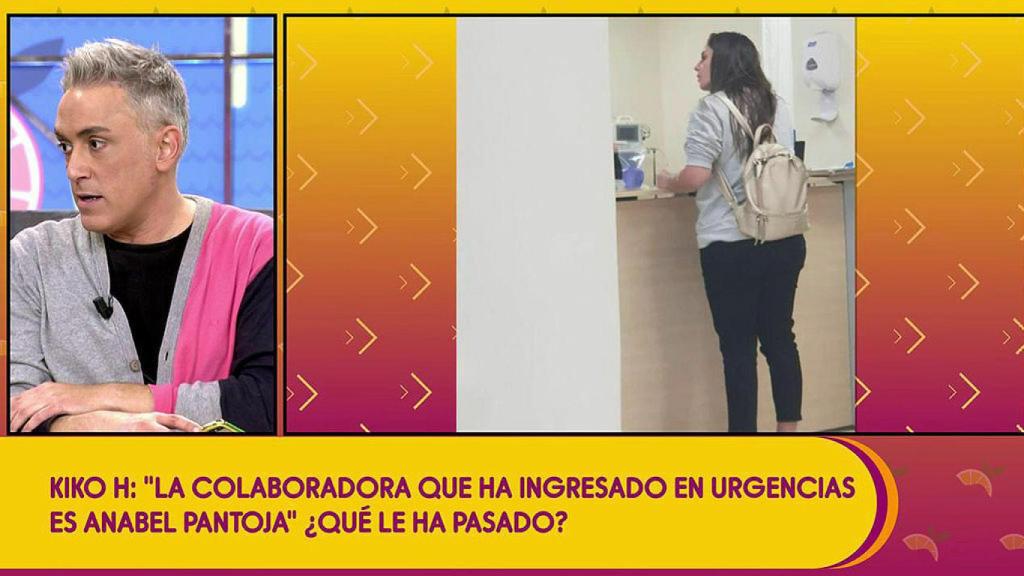 Captura de las imágenes del programa que muestran a Anabel Pantoja en el hospital.