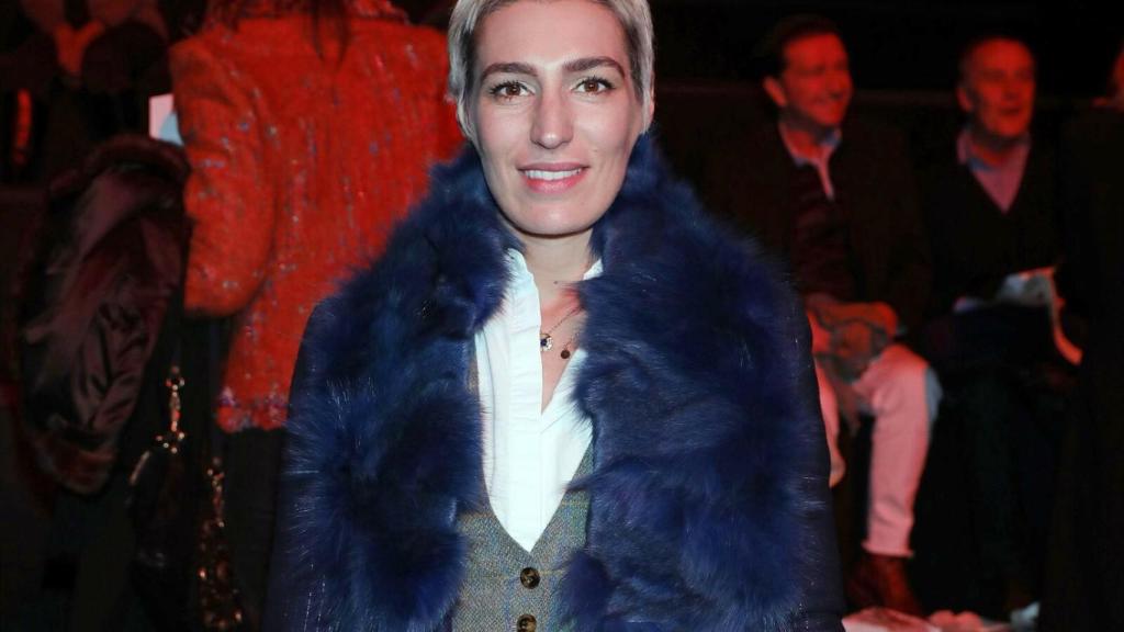 Eugenia Ortiz Domecq en el desfile de Miguel Marinero.