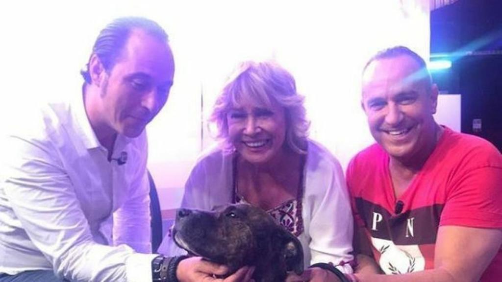 Mila Ximénez y Victor Sándoval en una imagen de 'Sálvame'