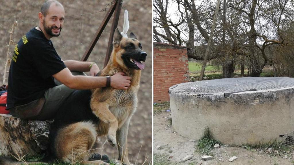 Juan Antonio Santamaría en una imagen junto a su perro.